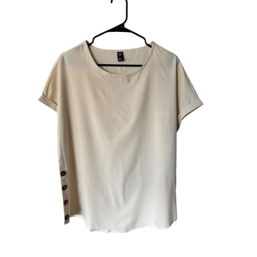 Shein Curve Womens Tan Blouse
